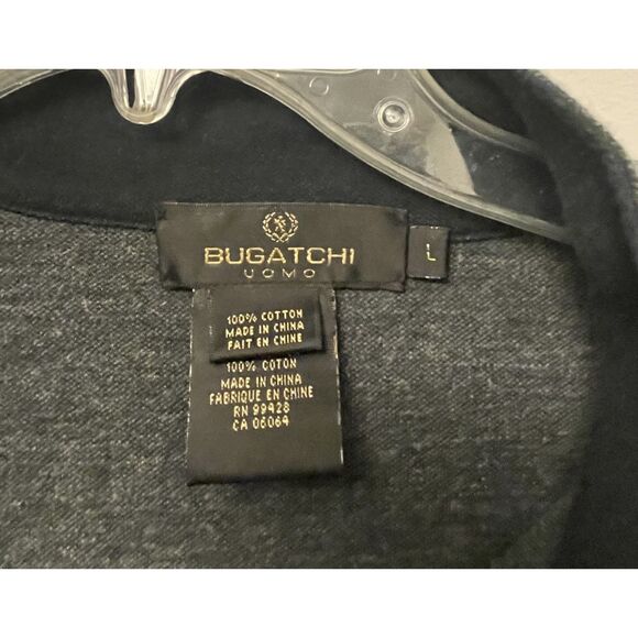 Bugatchi Men's Quarter-Zip Pull-over Cotton Sweater - Picture 3 of 3